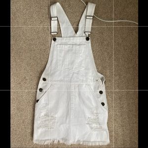 Show Me Your Mumu White Overall Dress